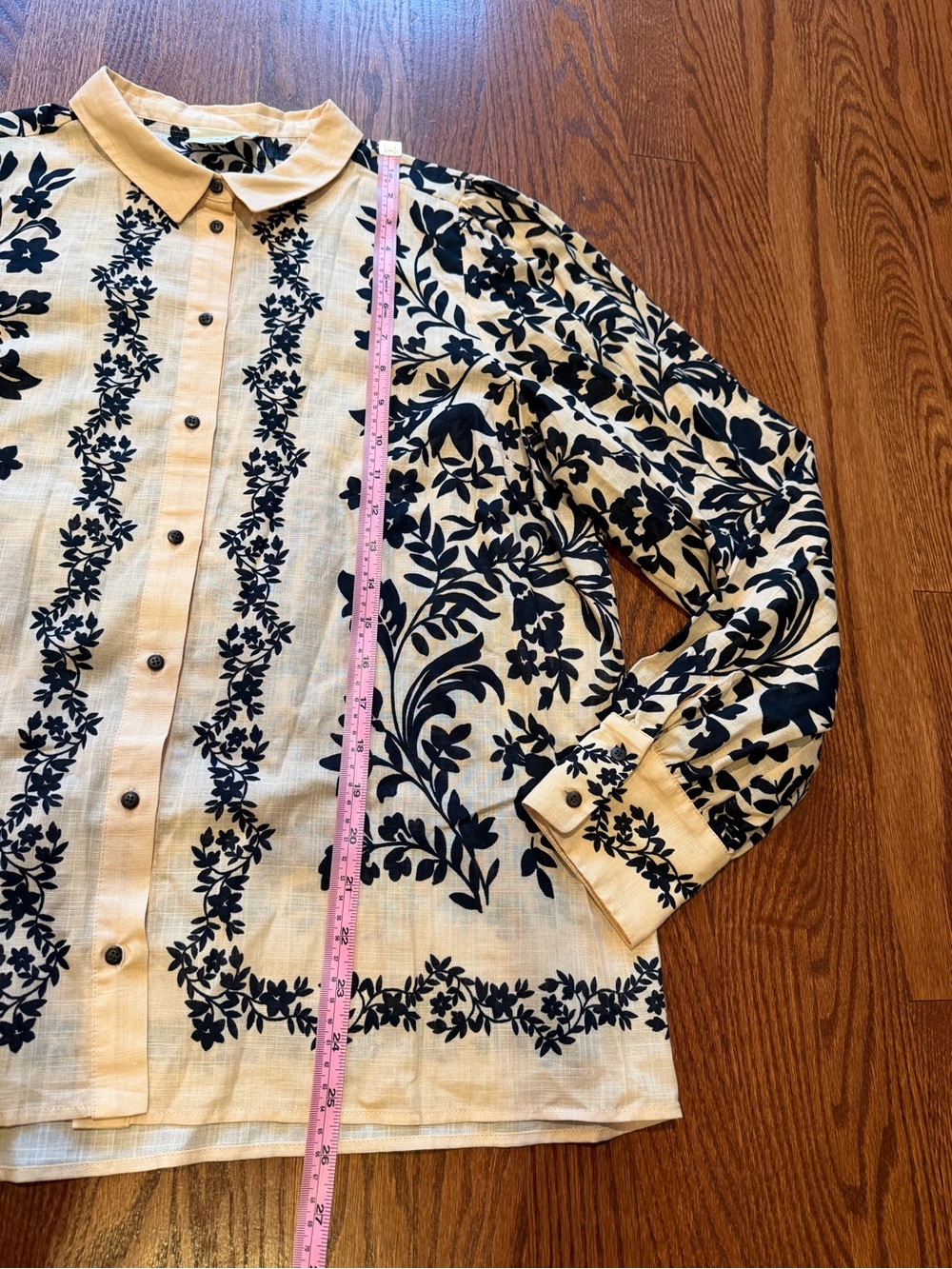 Sezane Claudio Long Sleeved Shirt in Nora Print Size 42 / L - Picture 8 of 8